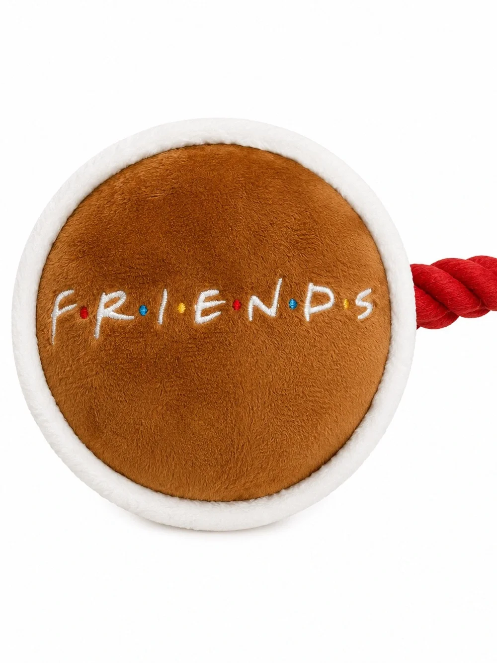 Central Perk Plush Coffee Mug Dog Toy - White & Brown